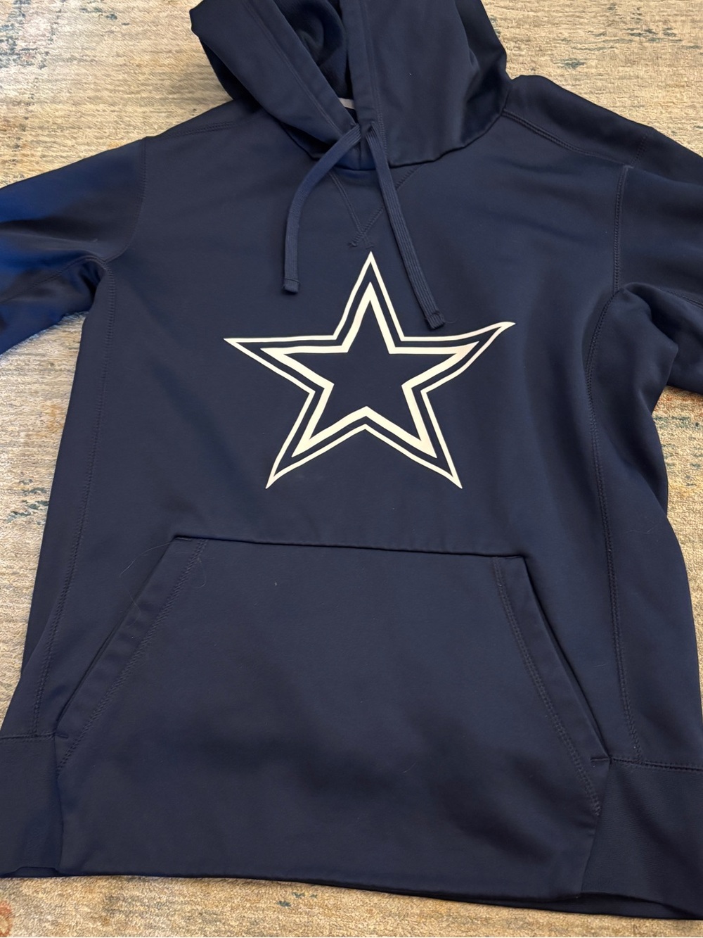 Nike Navy Therma-Fit Hoodie with White Dallas Cowboy